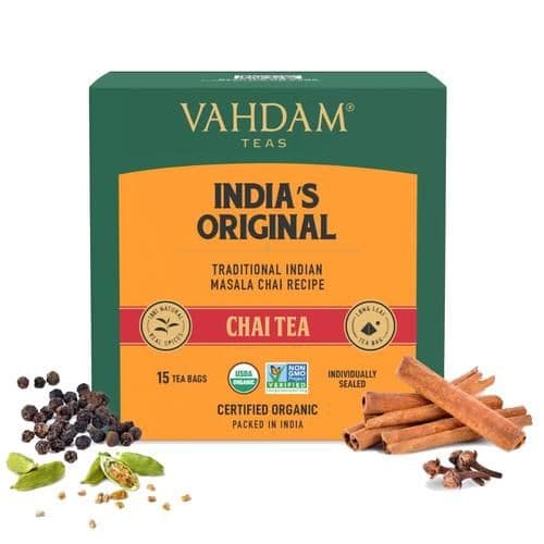 30 G 15 Pyramid Bags X 2 G Each Vahdam Indias Original Masala Long Leaf Chai ShopIndianProductsa