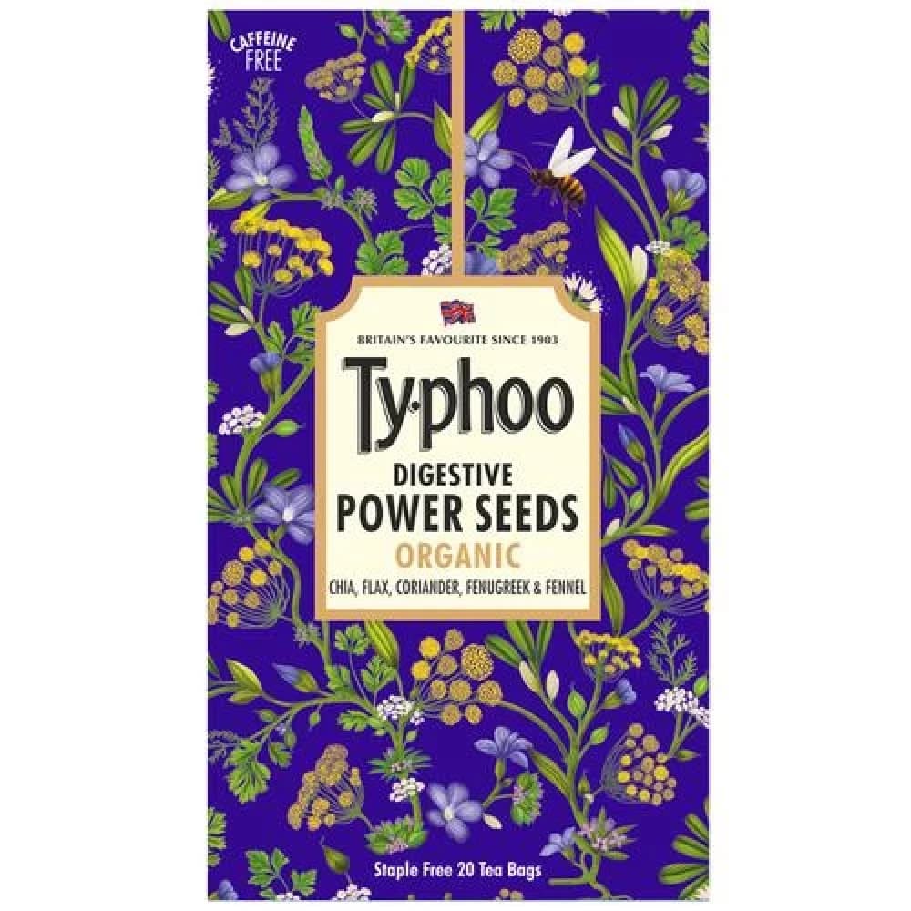 30 G 20 Bags X 15 G Each Typhoo Digestive Power Seeds Organic Tea ShopIndianProductsa