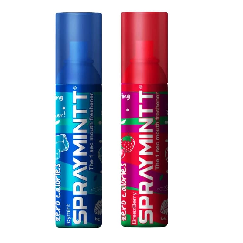 Spraymintt Mouth Freshener Icymint flavour & Breezberry flavour — 2