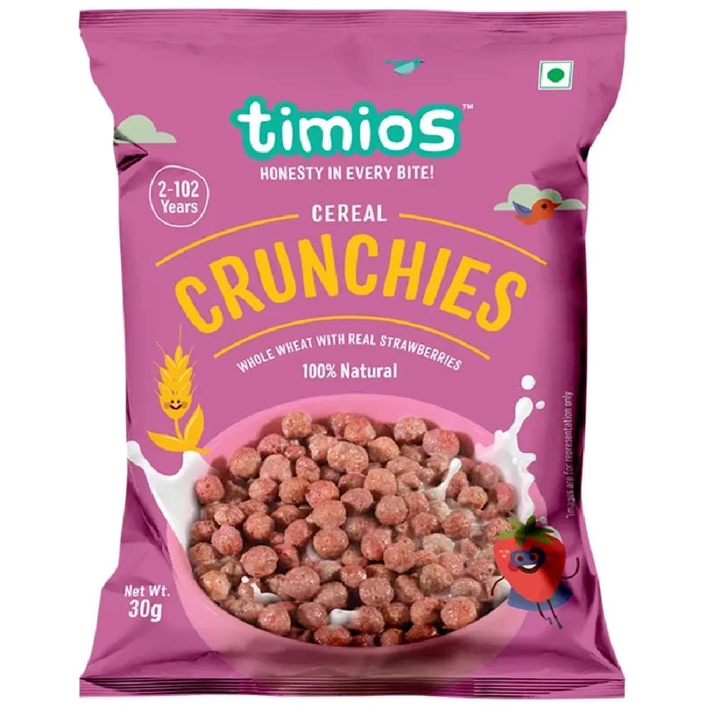 30 G Timios Breakfast Cereals Crunchies 100Percent Natural Healthy ShopIndianProductsa