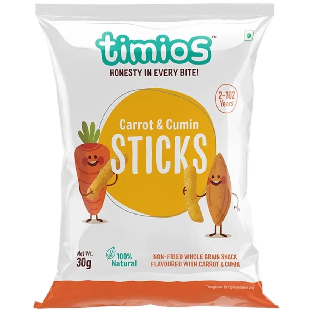 Timios Carrot & Cumin Sticks — 30 g