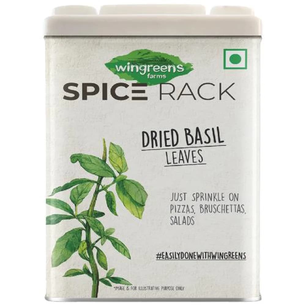 30 G Wingreens Farms Spice Rack Basil Leaves International Herb Seasoning ShopIndianProductsa