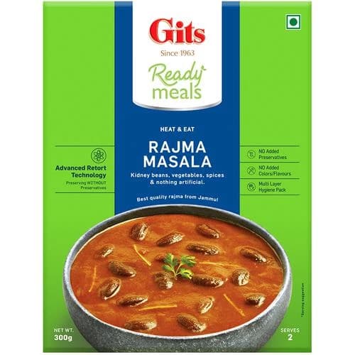 300 G Carton Gits Ready To Eat Rajma Masala ShopIndianProductsa