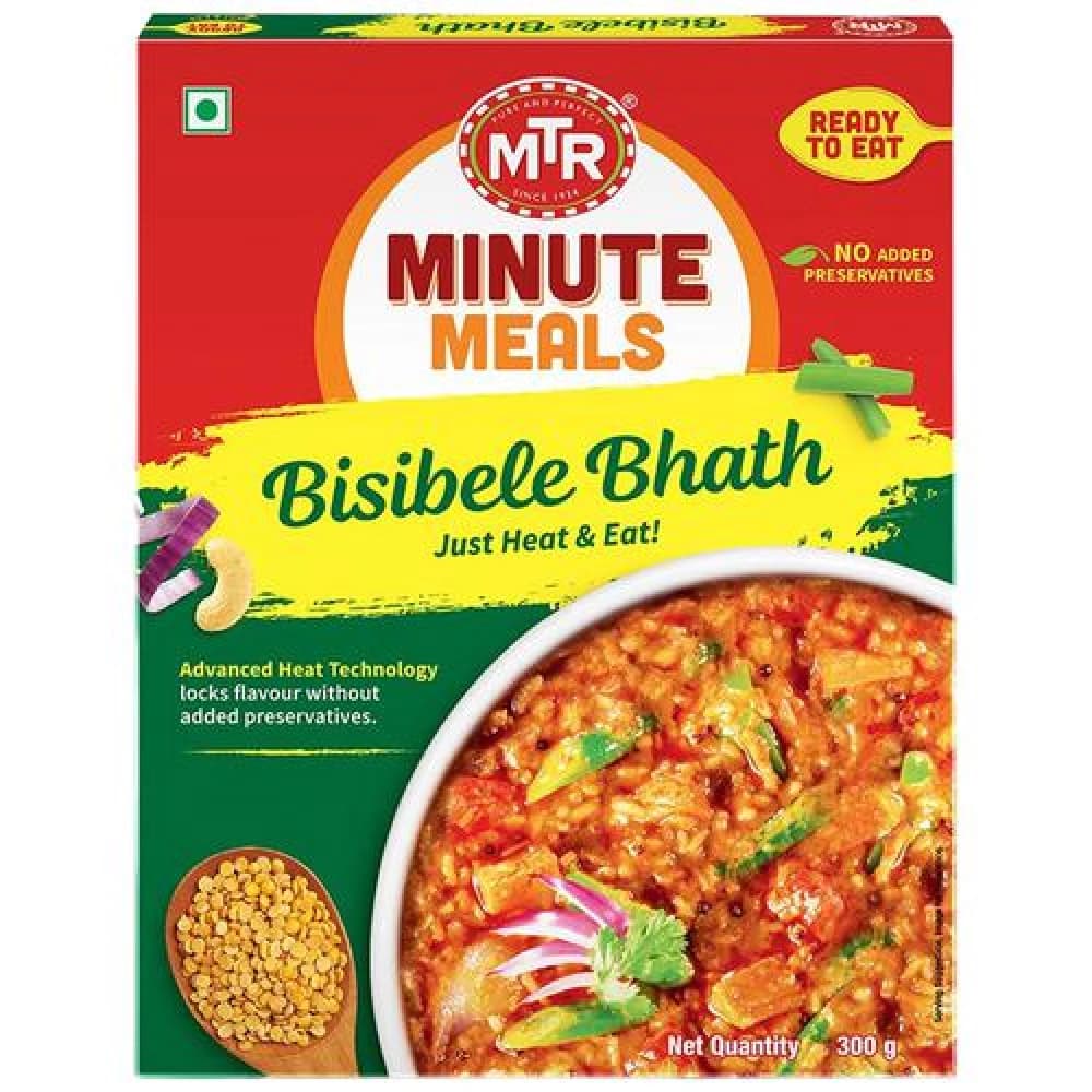 300 G Carton Mtr Ready To Eat Bisibele Bhath ShopIndianProductsa