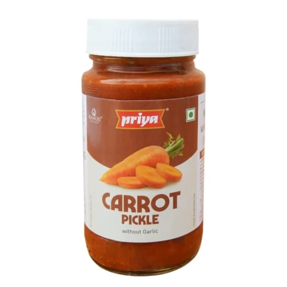 300 G Priya Carrot Pickle Without Garlic ShopIndianProductsa