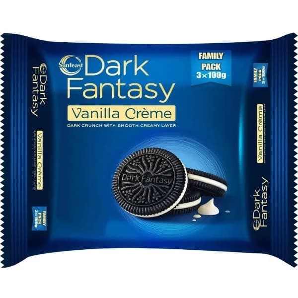 300 G Sunfeast Dark Fantasy Vanilla Creme Biscuits ShopIndianProductsa