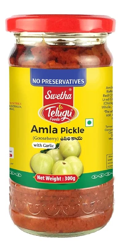 300 G Swetha Telugu Foods Amla Pickle ShopIndianProductsa