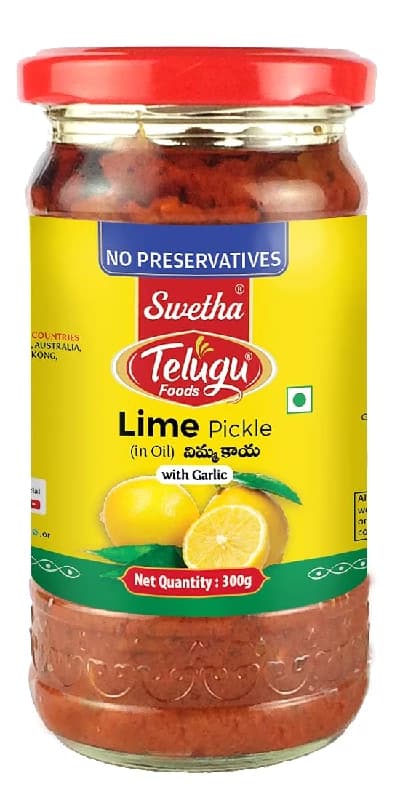 300 G Swetha Telugu Foods Lime Pickle ShopIndianProductsa
