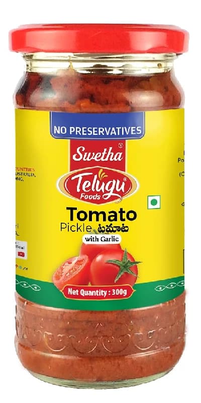 300 G Swetha Telugu Foods Tomato Pickle ShopIndianProductsa