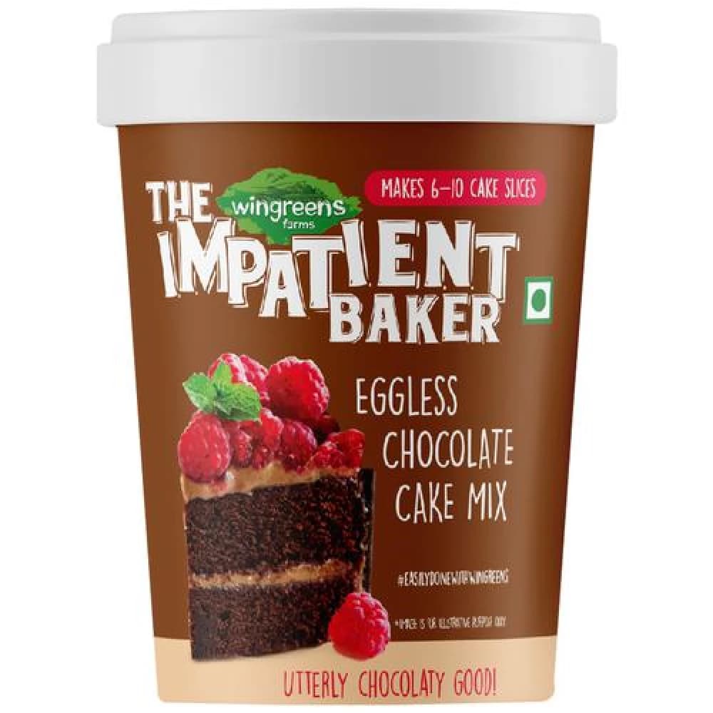 300 G Tub Wingreens Farms Impatient Baker Eggless Chocolate Cake Mix ShopIndianProductsa