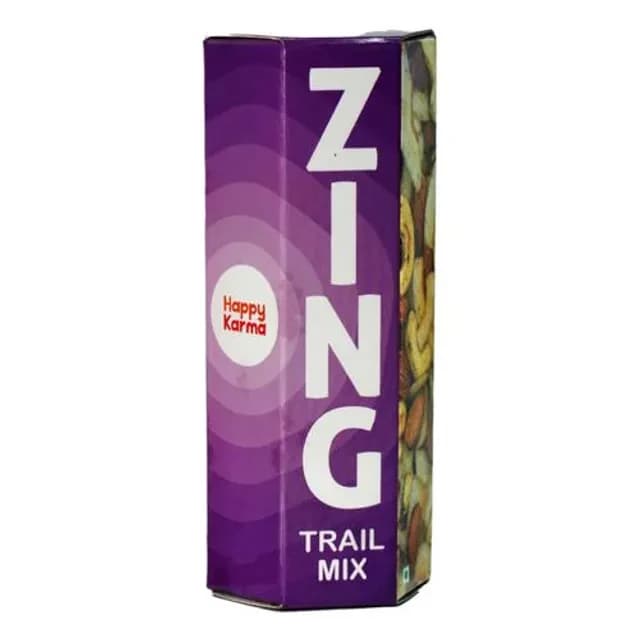 Happy Karma Zing Trail Mix - Nutritious Snack, With Almonds & Nuts — 30 g