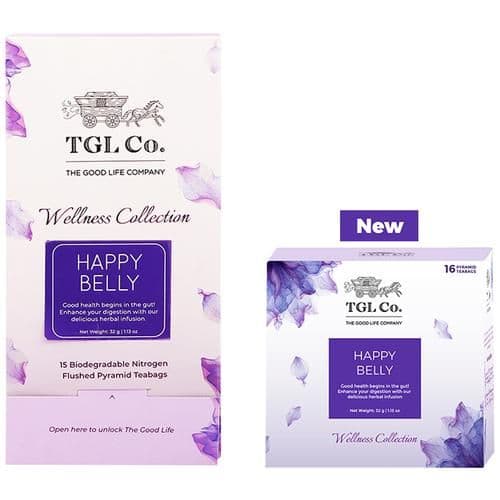 32 G 16 Bags X 2 G Each Tgl Co Happy Belly Soothing Herbal Tea Bags ShopIndianProductsa