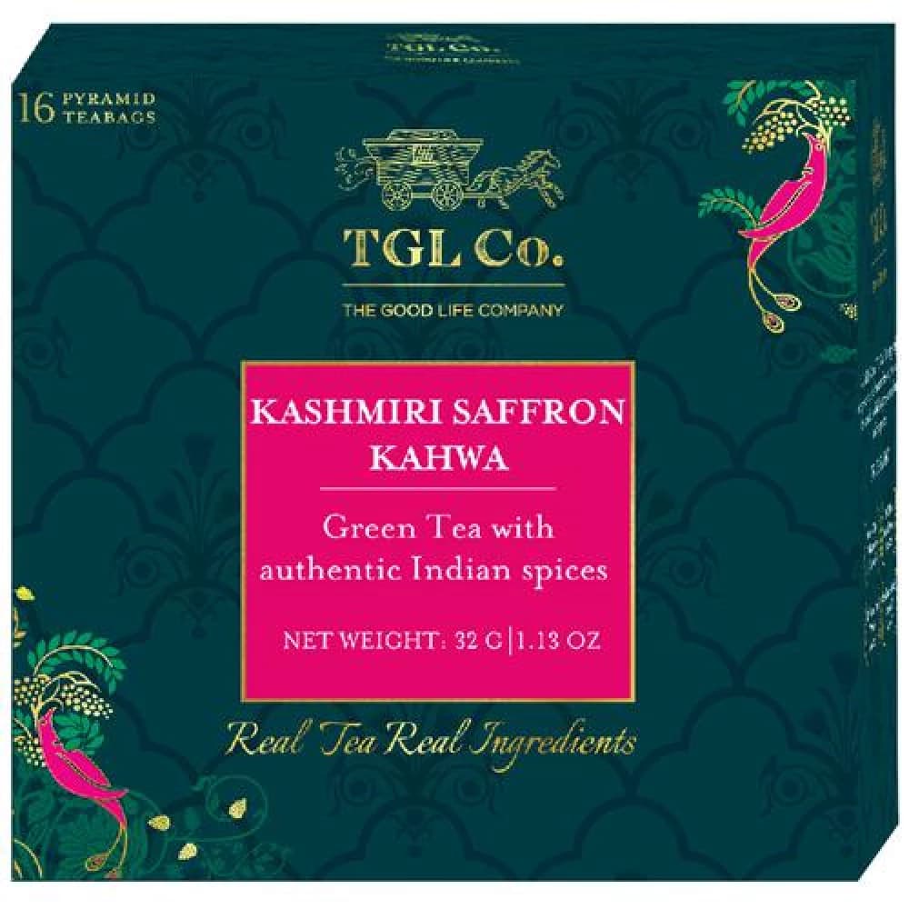 32 G 16 Bags X 2 G Each Tgl Co Kashmiri Kahwa Green Tea Bag Detox Tea Desi Kahwa ShopIndianProductsa