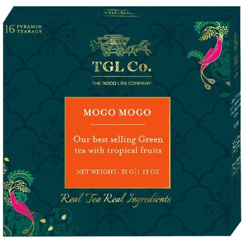 32 G 16 Bags X 2 G Each Tgl Co Mogo Mogo Green Tea Bags Make Brew Iced Tea Or Hot Tea ShopIndianProductsa
