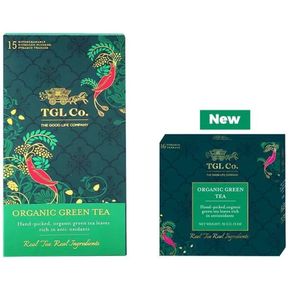 32 G 16 Bags X 2 G Each Tgl Co Organic Green Tea Bag ShopIndianProductsa