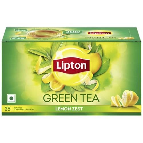 325 G 25 Bags X 13 G Each Lipton Green Tea Bags Lemon Zest ShopIndianProductsa