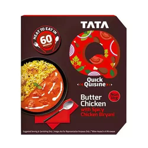 330 G Tata Q Heat To Eat Butter Chicken With Spicy Chicken Biryani ShopIndianProductsa