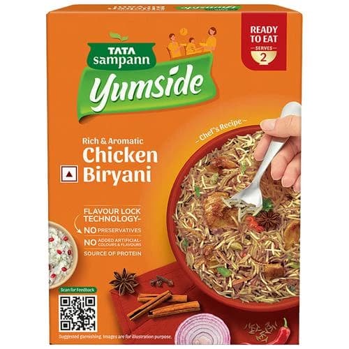 330 G Tata Sampann Yumside Chicken Biryani Rich Aromatic Ready To Eat Meal Serves 2 ShopIndianProductsa