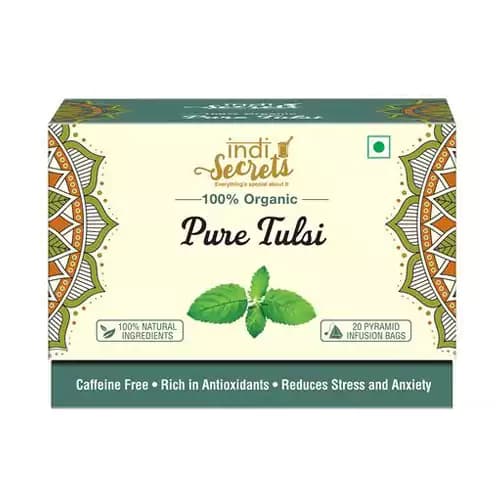 34 G 20 Bags X 17G Each Indisecrets Organic Original Tulsi Tea ShopIndianProductsa