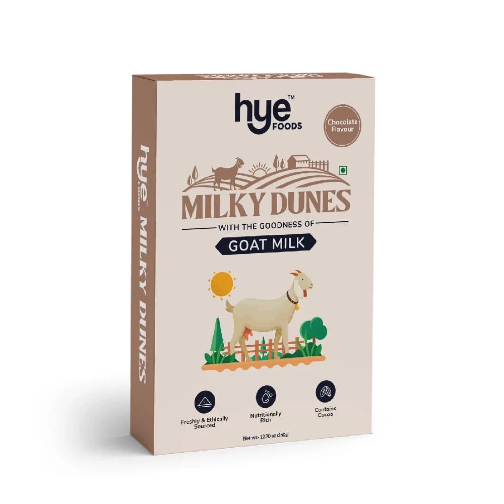 360 G Hye Foods Milky Dunes Goat Milk Powder Chocolate Flavour ShopIndianProductsa