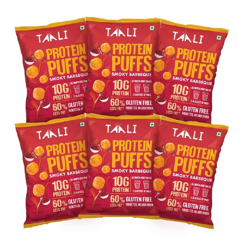 Taali Jowar Smoky Barbeque Protein Puffs — 6