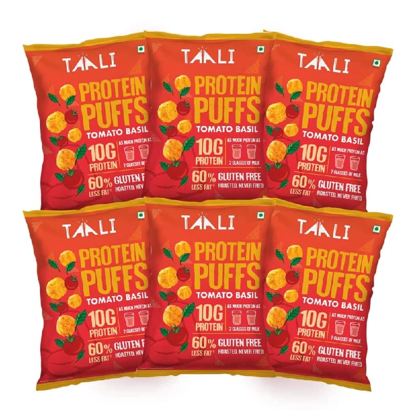 Taali Jowar Tomato Basil Protein Puffs — 6