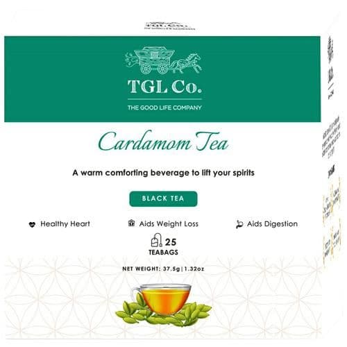 375 G 25 Bags X 15 G Each Tgl Co Cardamom Black Tea Bags ShopIndianProductsa