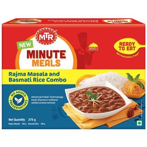 375 G Mtr Minute Meals Rajma Masala Basmati Rice Combo ShopIndianProductsa