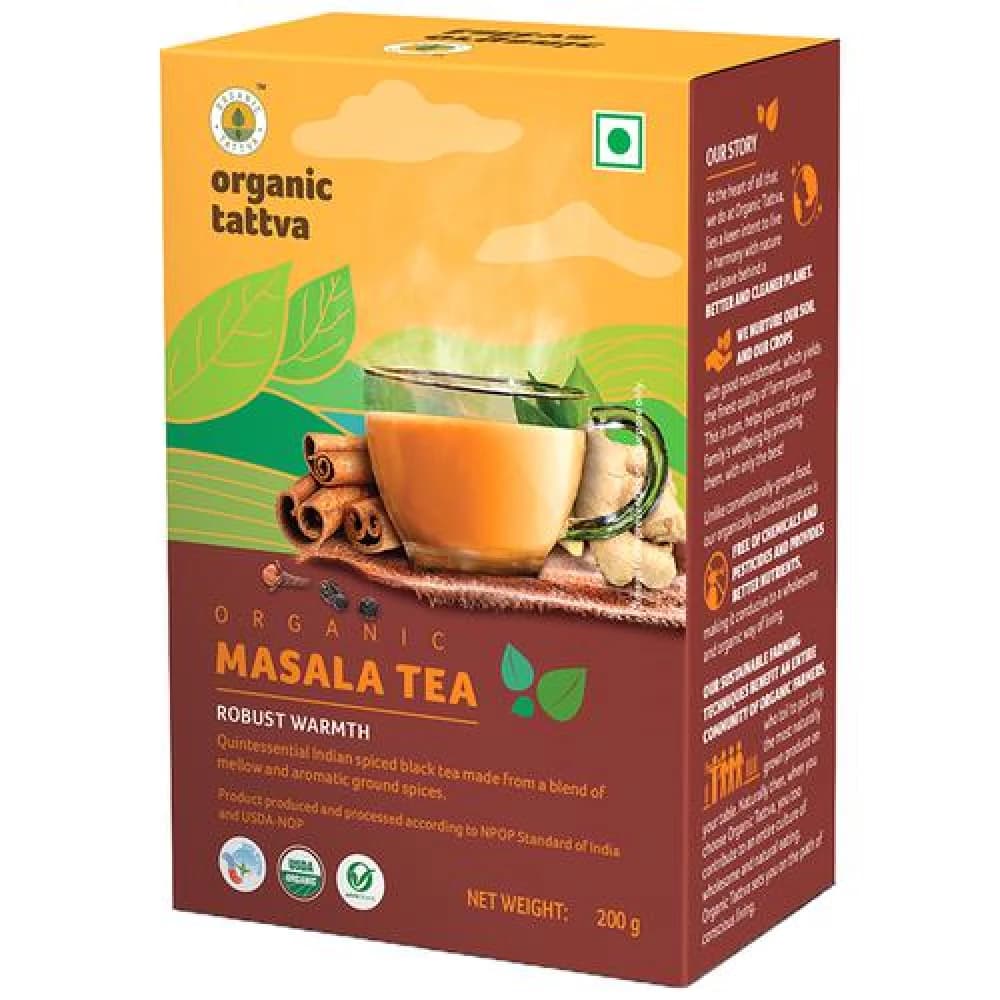 40 G 20 Bags X 2 G Each Organic Tattva Tulsi Masala Tea ShopIndianProductsa