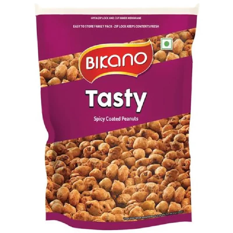 Bikano Tasty Spicy Coated Peanuts — 400 g