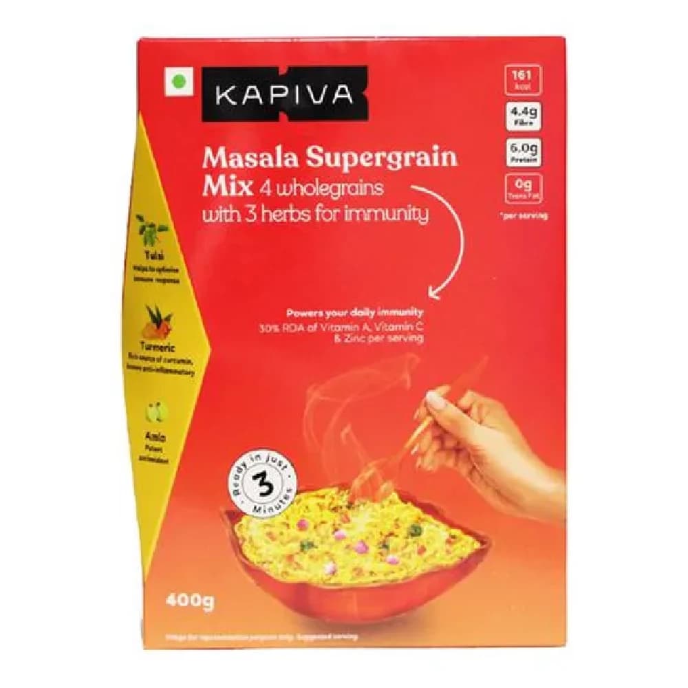 400 G Box Kapiva Masala Supergrain Mix Instant Meal Oats Ragi Green Gram Amaranth ShopIndianProductsa