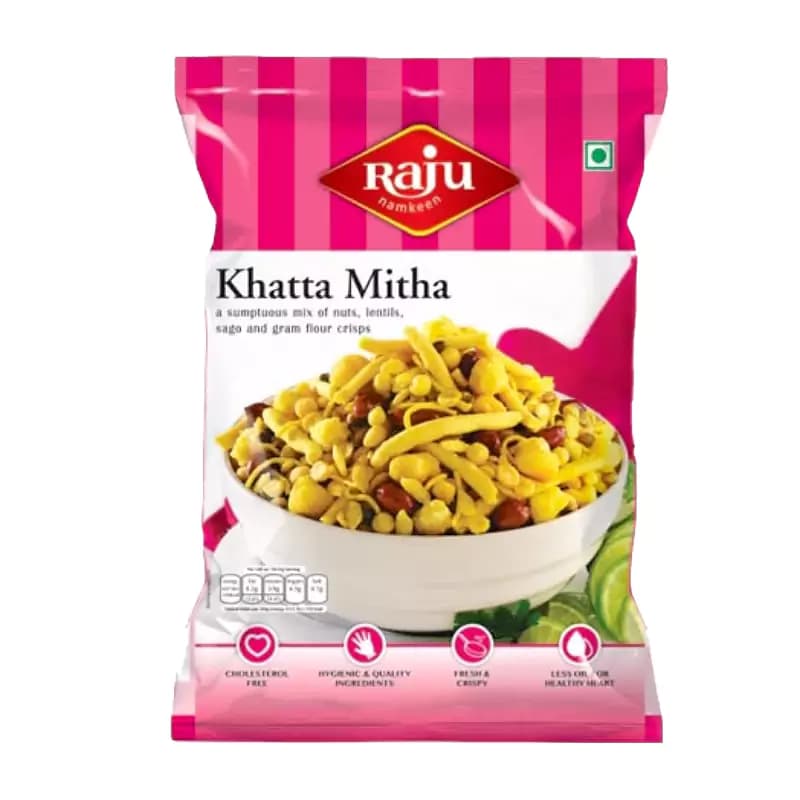 Raju Namkeen Khatta Mitha Mix — 400 g