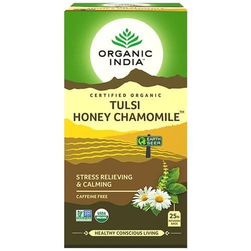 435 G 25 Bags X 17 G Each Organic India Chamomile Tea Tulsi Honey ShopIndianProductsa
