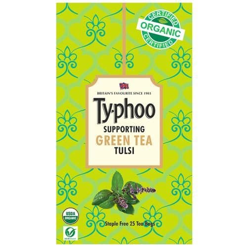 45 G 25 Bags X 18 G Each Typhoo Green Tea Tulsi ShopIndianProductsa