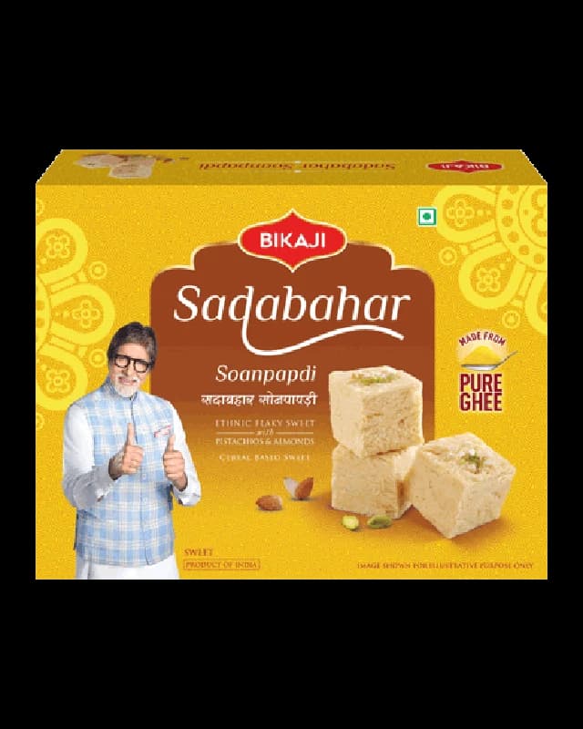 Bikaji Desi Ghee Soan Papdi Sadabahar — 450 g