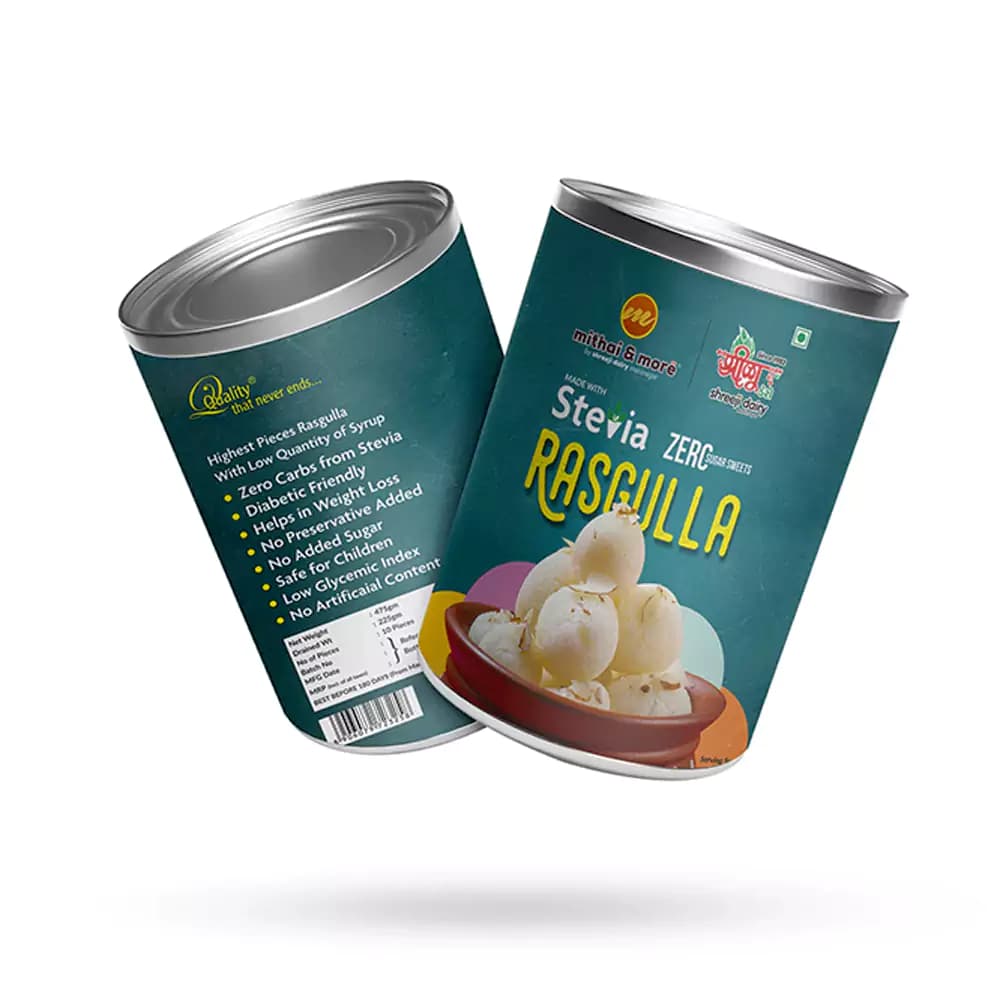 Shreeji Dairy Stevia Rasgulla — 475 g