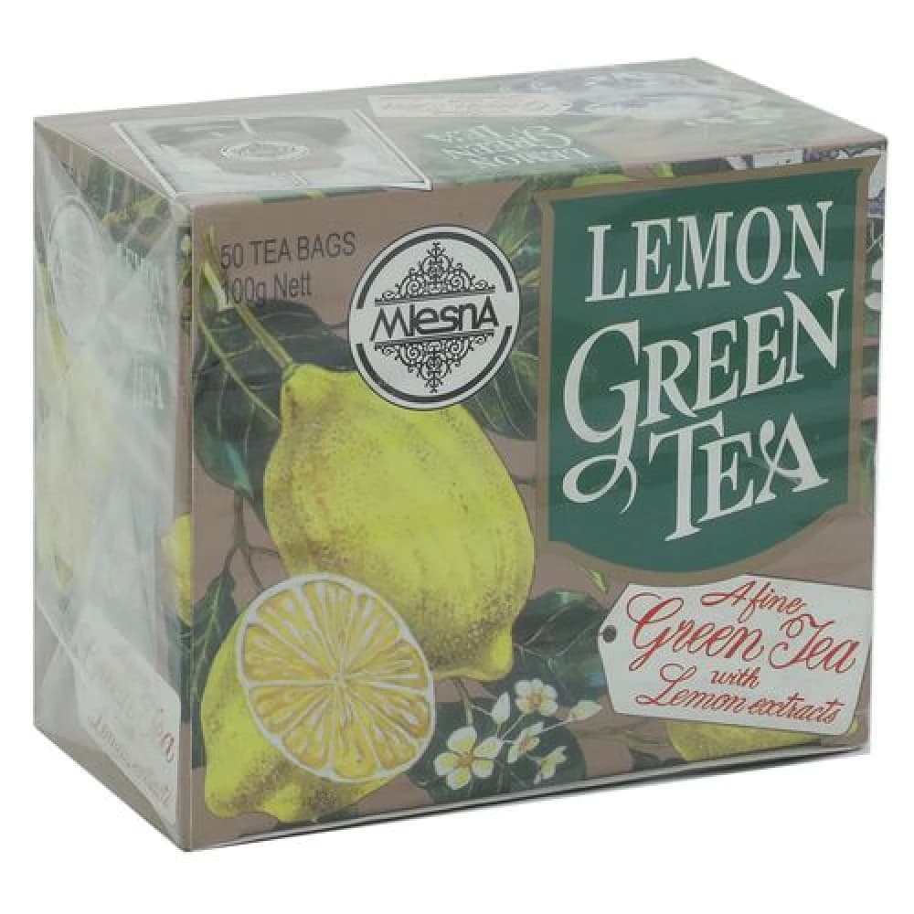 50 Ba G X 2 G Each 100 Gm Mlesna Flavored Green Tea Bags Lemon ShopIndianProductsa