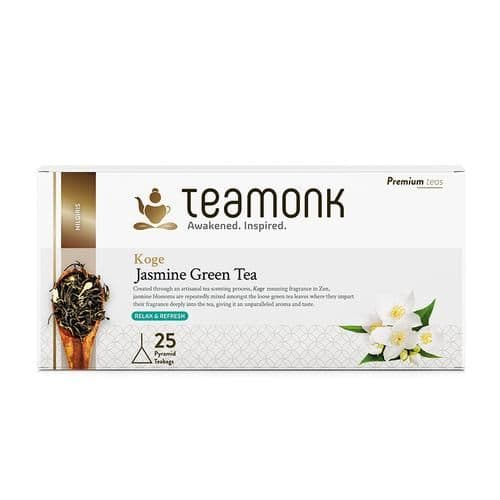 50 G 25 Bags X 2 G Each Teamonk Nilgiri Green Tea Koge Jasmine ShopIndianProductsa