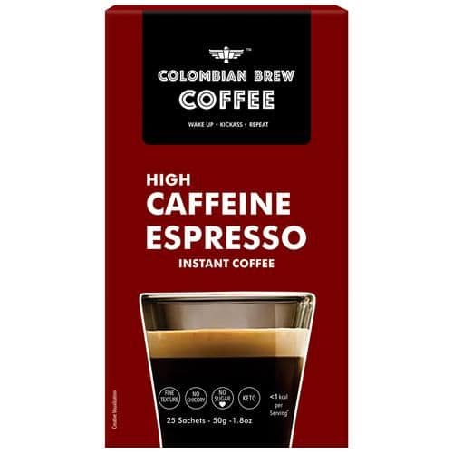 50 G 25 Sachets Colombian Brew Coffee Instant Coffee Powder High Caffeine Espresso ShopIndianProductsa