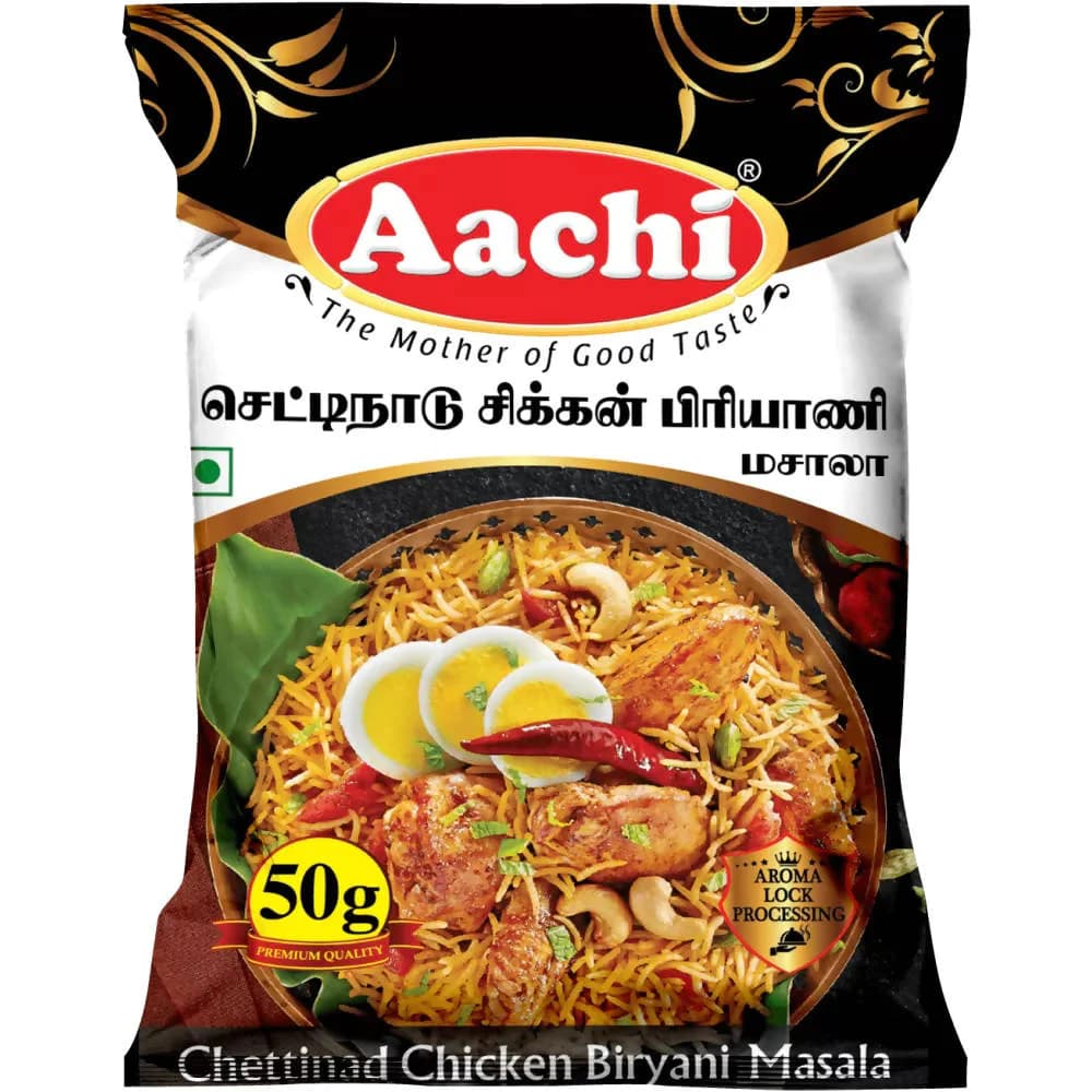 50 G Aachi Chettinadu Chicken Biryani Masala ShopIndianProductsa