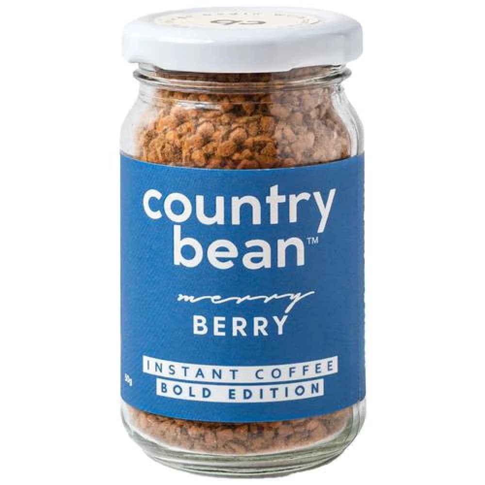 50 G Bottle Country Bean Merry Berry Bold Instant Coffee 100Percent Arabica ShopIndianProductsa
