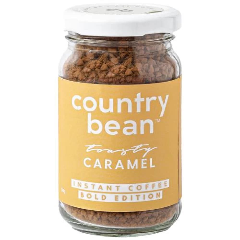 50 G Bottle Country Bean Tasty Caramel Bold Instant Coffee 100Percent Arabica ShopIndianProductsa