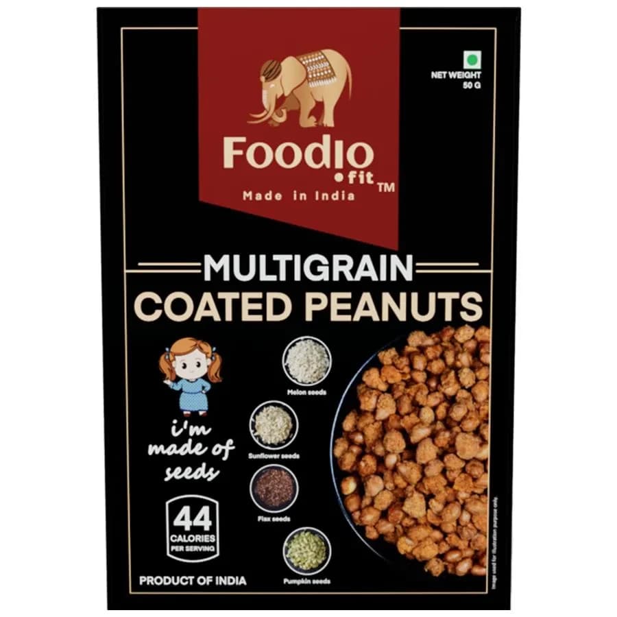 Foodio.fit Multigrain Coated Peanuts — 50 g