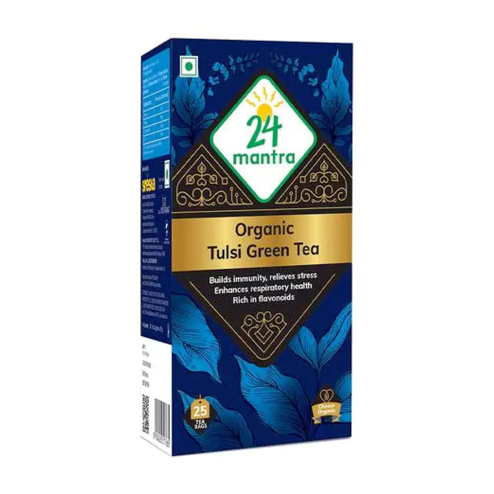 50 G Carton 24 Mantra Organic Tulsi Green Tea ShopIndianProductsa