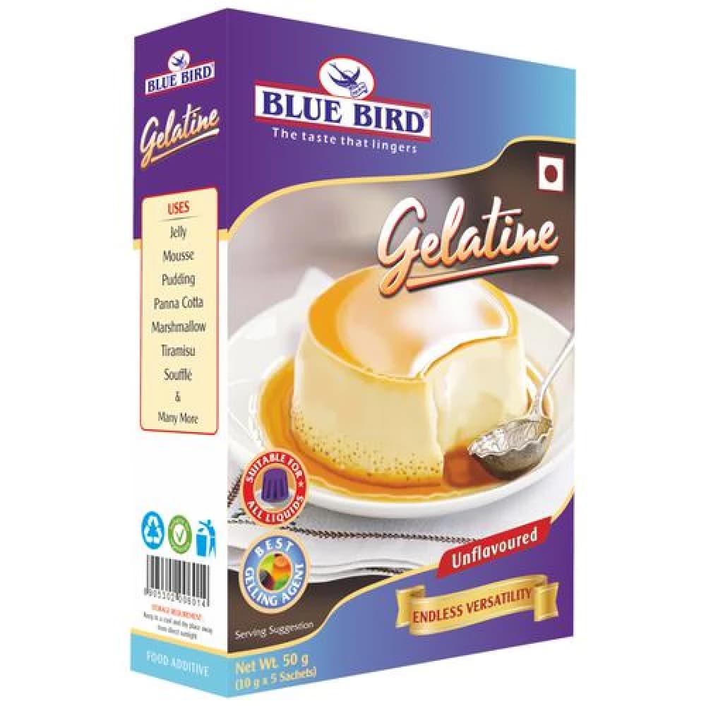 50 G Carton Blue Bird Gelatine ShopIndianProductsa
