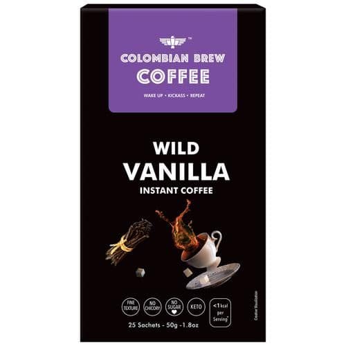 50 G Colombian Brew Coffee Instant Coffee Vanilla ShopIndianProductsa