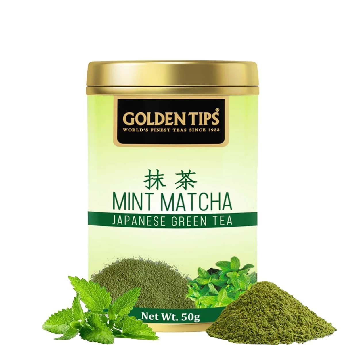 50 G Golden Tips Japanese Mint Matcha Green Tea Powder ShopIndianProductsa