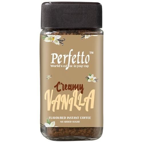 50 G Jar Perfetto Flavoured Instant Coffee Creamy Vanilla ShopIndianProductsa