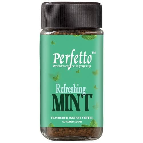 50 G Jar Perfetto Flavoured Instant Coffee Refreshing Mint ShopIndianProductsa