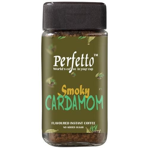 50 G Jar Perfetto Flavoured Instant Coffee Smoky Cardamom ShopIndianProductsa